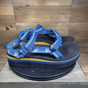 Teva Women’s Size 11 Platform Universal Black Blue Unicorn Sandals Strappy